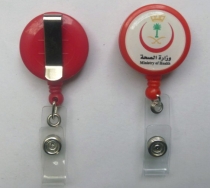 retractable name badge reel