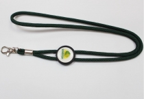 round cord neck strap with epoxy adjustable button