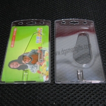 side insert TWO FACE rigid card holder