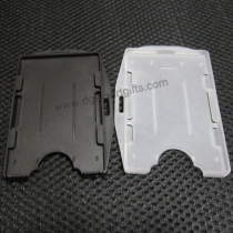 side insert TWO FACE rigid card holder