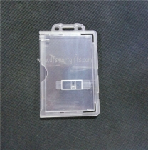 side insert TWO FACE rigid card holder