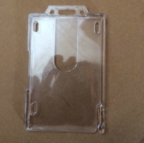 side insert TWO FACE rigid card holder