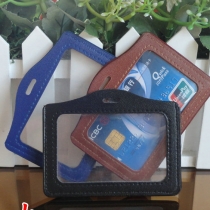 side insert TWO FACE rigid card holder