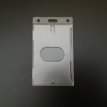 side insert TWO FACE rigid card holder